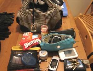 Purse and contents